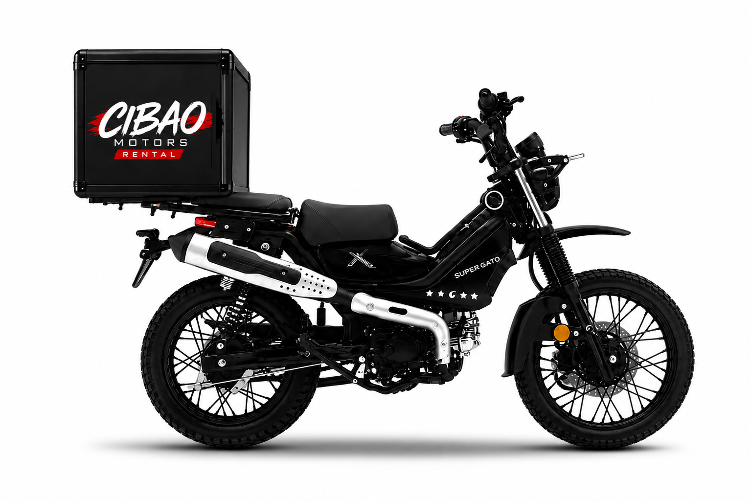 Moto con pantalla digital para publicidad